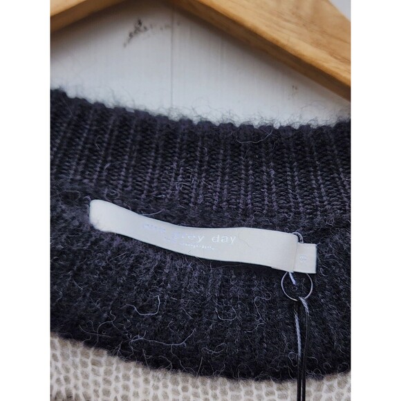 One Grey Day Women Brown Black Beige Wool Alpaca Blend Long Sleeve Sweater Sz S - Picture 5 of 7